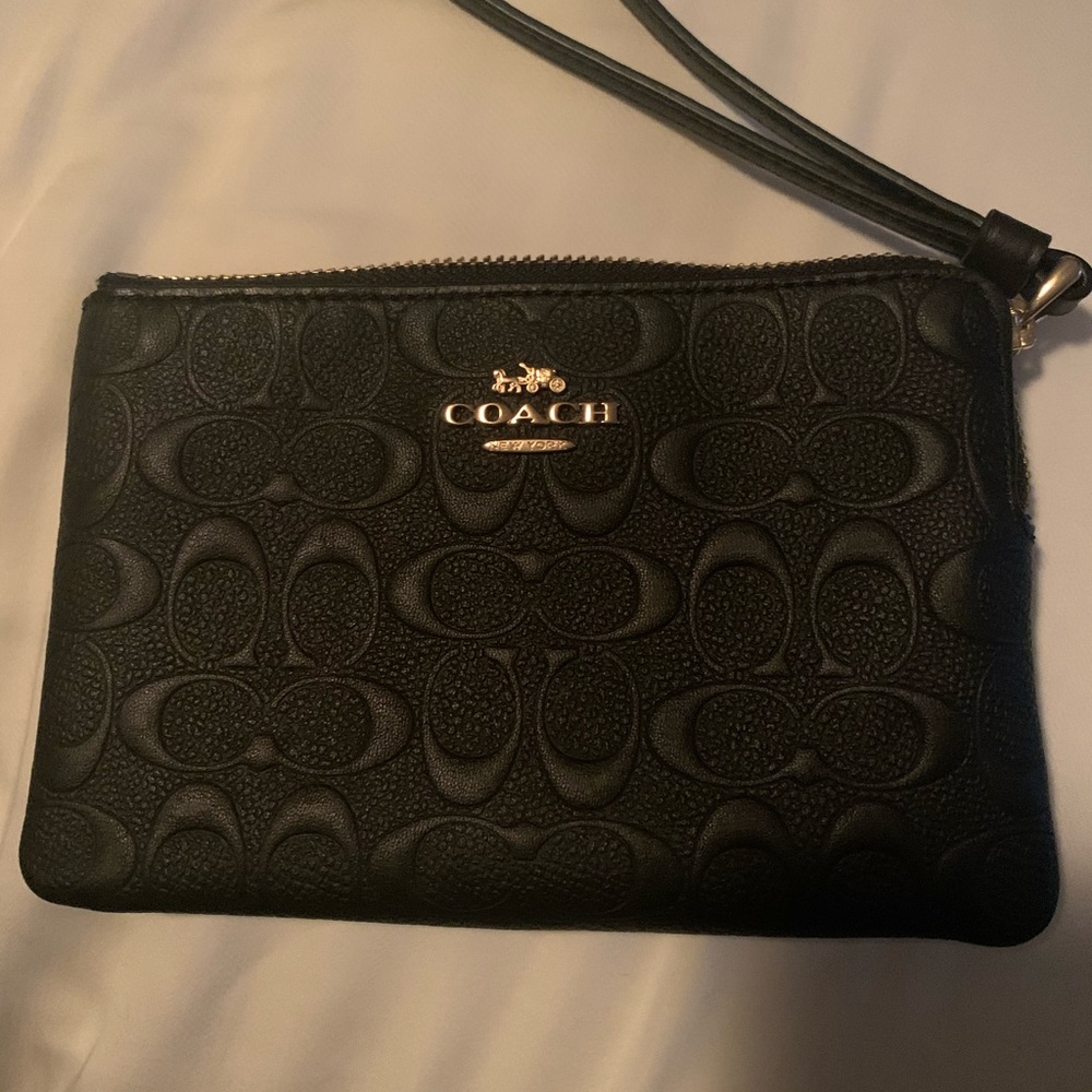 Coach wristlet. New with tags. Black